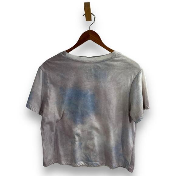 Sailor Moon Crop Tee Tie Dye Purple Graphic Anime Size L - Picture 6 of 8